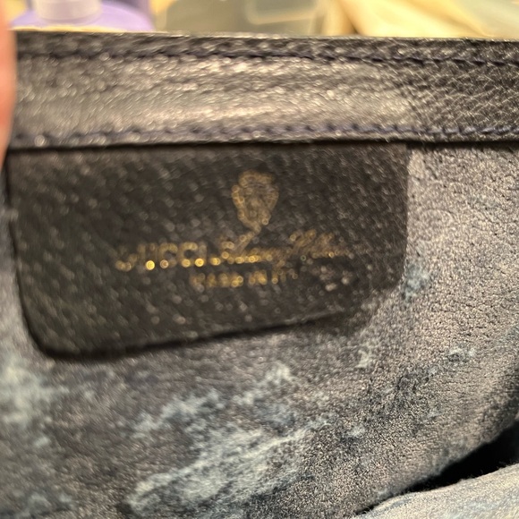 Gucci original clutch bag navy with red stripe in perfect condition. - Picture 6 of 7